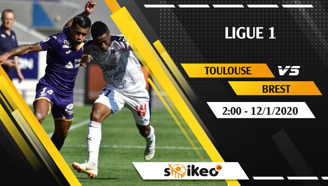 Soi kèo Toulouse vs Brest lúc 2h ngày 12/1/2020