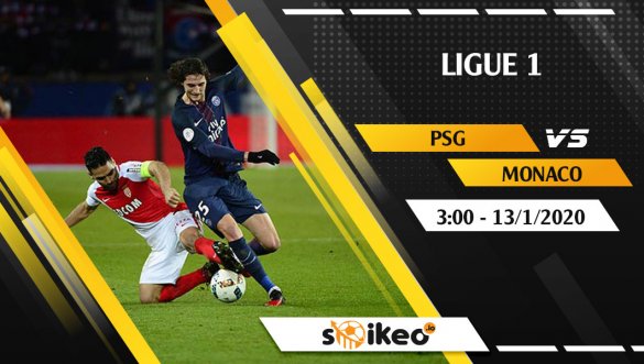 Soi kèo Paris Saint-Germain vs Monaco lúc 3h ngày 13/1/2020.