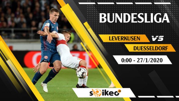 Soi kèo Bayer Leverkusen vs Fortuna Duesseldorf lúc 0h ngày 27/1/2020