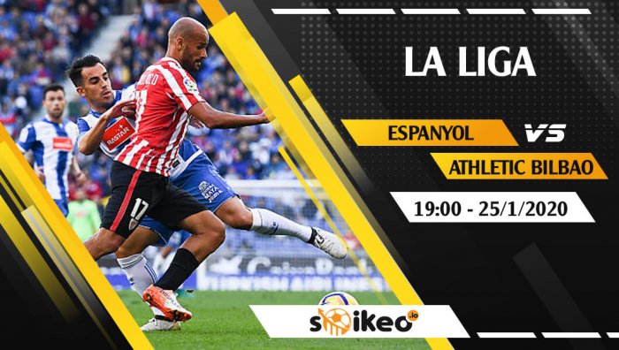 Soi kèo Espanyol vs Athletic Bilbao lúc 19h ngày 25/1/2020