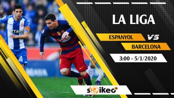 Soi kèo Espanyol vs Barcelona lúc 3h ngày 5/1/2020