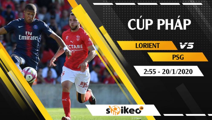 Soi kèo Lorient vs PSG lúc 2h55 ngày 20/1/2020