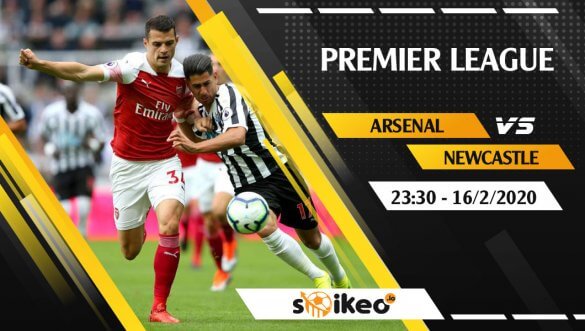 Soi kèo Arsenal vs Newcastle United lúc 23h30 ngày 16/2/2020