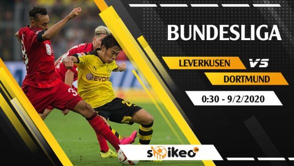 Soi kèo Bayer Leverkusen vs Borussia Dortmund lúc 0h30 ngày 9/2/2020