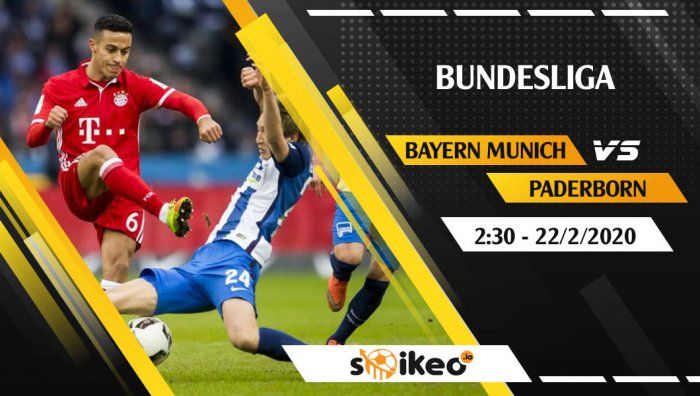 Soi kèo Bayern Munich vs Paderborn lúc 2h30 ngày 22/2/2020
