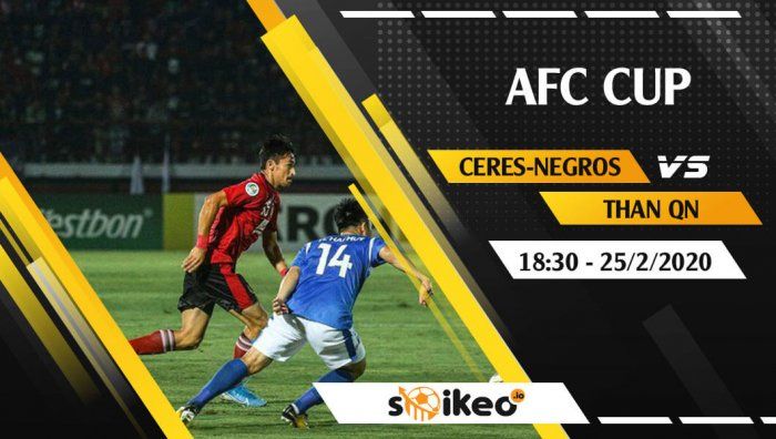 Soi kèo Ceres-Negros FC vs Than Quang Ninh lúc 18h30 ngày 25/2/2020