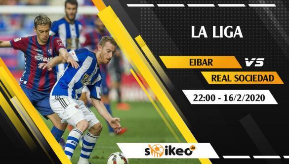 Soi kèo Eibar vs Real Sociedad lúc 3h ngày 14/2/2020