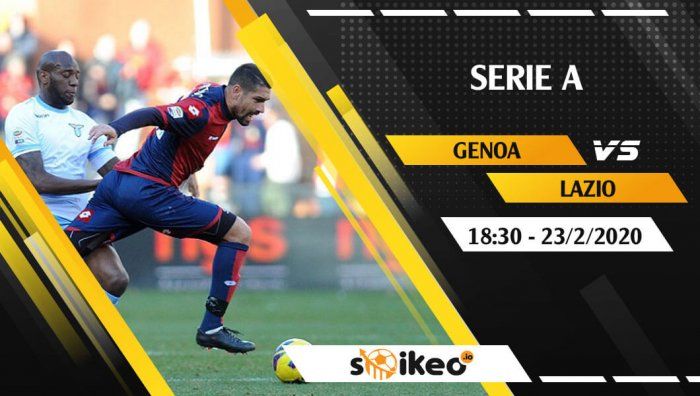 Soi kèo Genoa vs Lazio lúc 18h30 ngày 23/2/2020