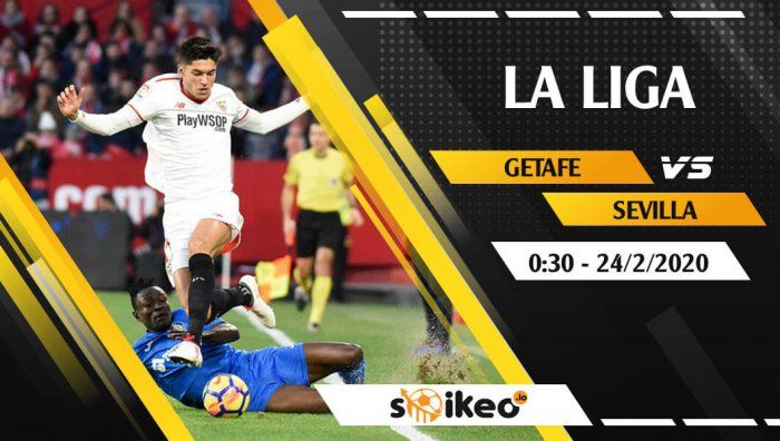 Soi kèo Getafe vs Sevilla lúc 0h30 ngày 24/2/2020