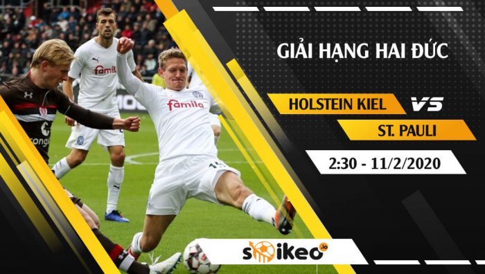 Soi kèo Holstein Kiel vs St. Pauli lúc 2h30 ngày 11/2/2020