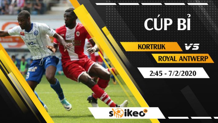 Soi kèo Kortrijk vs Royal Antwerp lúc 2h45 ngày 7/2/2020