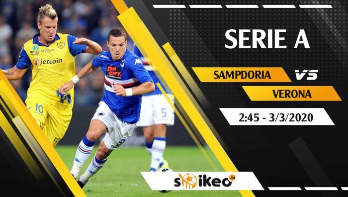 Soi kèo Samporia vs Hellas Verona vào 2h45 ngày 3/3/2020