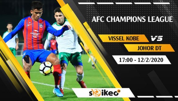 Soi kèo Vissel Kobe vs Johor Darul Ta’zim FC lúc 17h ngày 12/2/2020