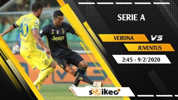 Soi kèo Verona vs Juventus lúc 2h45 ngày 9/2/2020