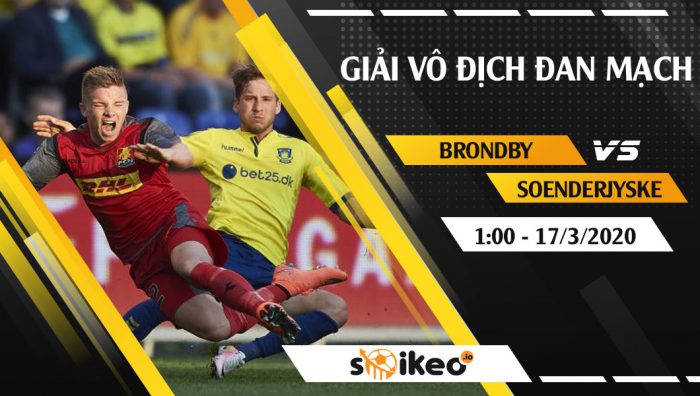 Soi kèo Brondby IF vs Soenderjyske vào 1h ngày 17/3/2020
