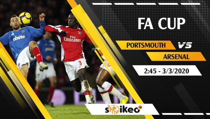 Soi kèo Portsmouth vs Arsenal vào 2h45 ngày 3/3/2020