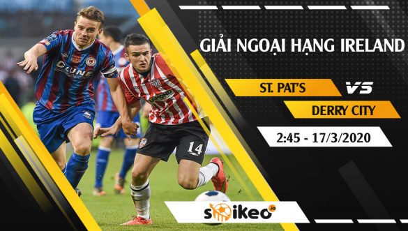 Soi kèo St. Patrick’s Athletic vs Derry City vào 2h45 ngày 17/3/2020