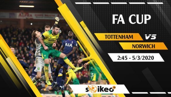 Soi kèo Tottenham vs Norwich vào 2h45 ngày 5/3/2020