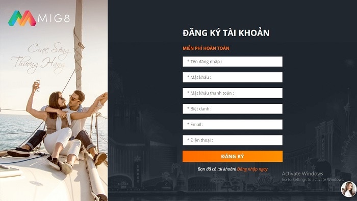 MIG8 - Nhà cái cược Thể thao & Casino trực tuyến HOT nhất 2020 2 tao-tai-khoan-mig8