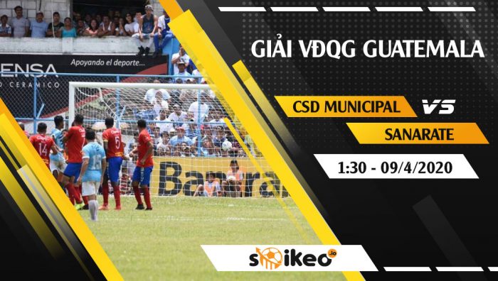 Soi kèo CSD Municipal vs Sanarate vào 1h30 ngày 9/4/2020