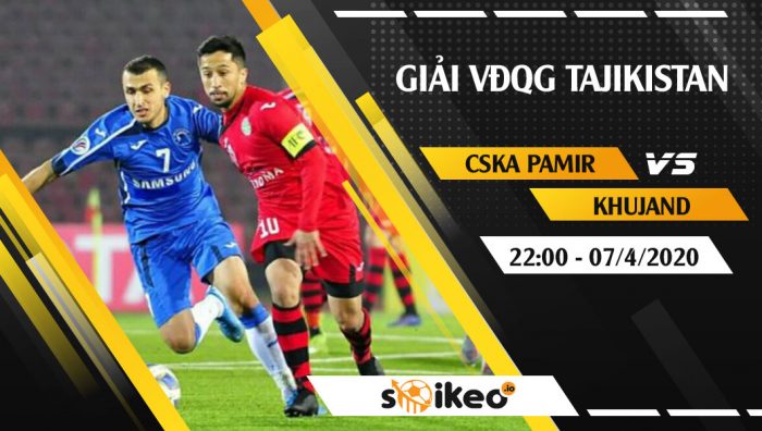 Soi kèo CSKA Pamir vs Dushanbe FK Khujand vào 22h ngày 7/4/2020
