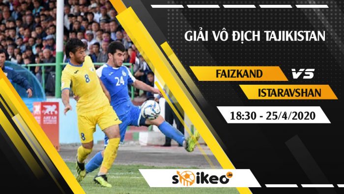 Soi kèo Faizkand vs Istaravshan vào 18h30 ngày 25/4/2020