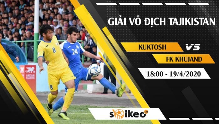 Soi kèo FC Kuktosh vs FK Khujand vào 18h30 ngày 19/4/2020