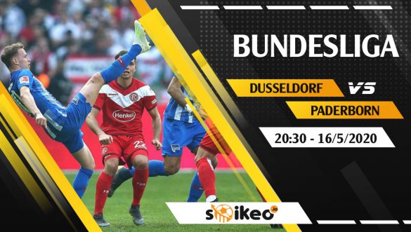 Soi kèo Dusseldorf vs Paderborn vào 20h30 ngày 16/5/2020