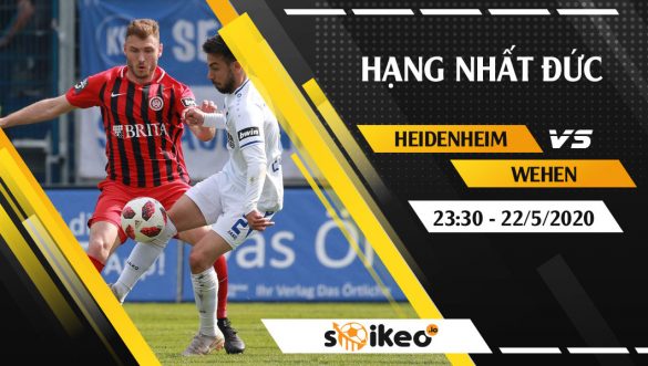 Soi kèo Heidenheim vs Wehen vào 22h30 ngày 22/5/2020