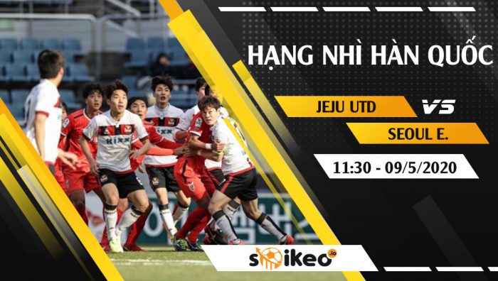 Soi kèo Jeju Utd vs Seoul E-Land FC vào 11h30 ngày 9/5/2020