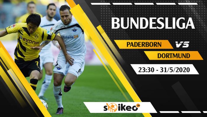 Soi kèo Paderborn vs Dortmund vào 23h30 ngày 31/5/2020