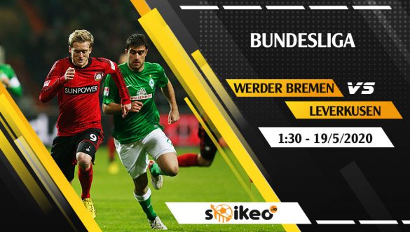 Soi kèo Werder Bremen vs Bayer Leverkusen vào 1h30 ngày 19/5/2020