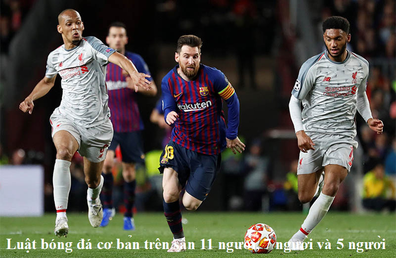 Luật bóng đá cơ bản trên sân 11 người, 7 người và 5 người