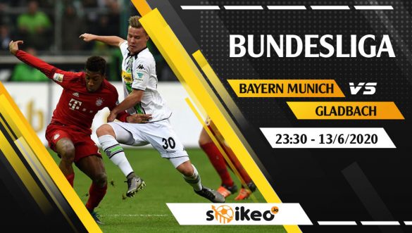 Soi kèo Bayern Munich vs B. Monchengladbach vào 23h30 ngày 13/6/2020