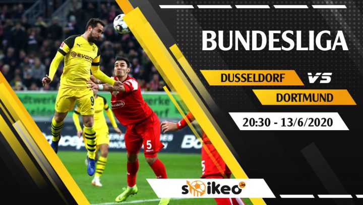 Soi kèo Fortuna Dusseldorf vs Borussia Dortmund vào 20h30 ngày 13/6/2020