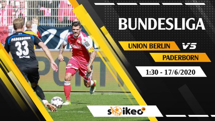 Soi kèo Union Berlin vs Paderborn vào 1h30 ngày 17/6/2020
