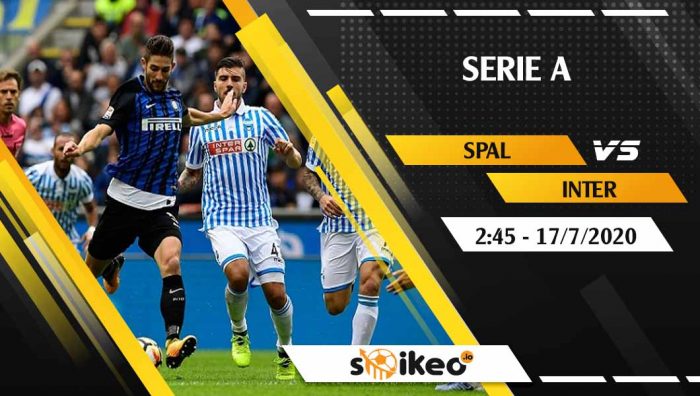 Soi kèo Spal vs Inter vào 2h45 ngày 17/7/2020