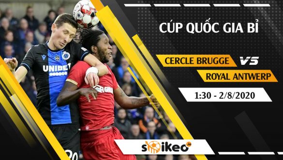 Soi kèo Club Brugge vs Royal Antwerp vào 1h30 ngày 2/8/2020