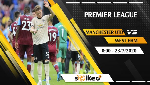 Soi kèo Manchester Utd vs West Ham vào 0h ngày 23/7/2020