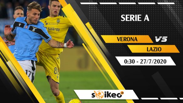 Soi kèo Verona vs Lazio vào 0h30 ngày 27/7/2020