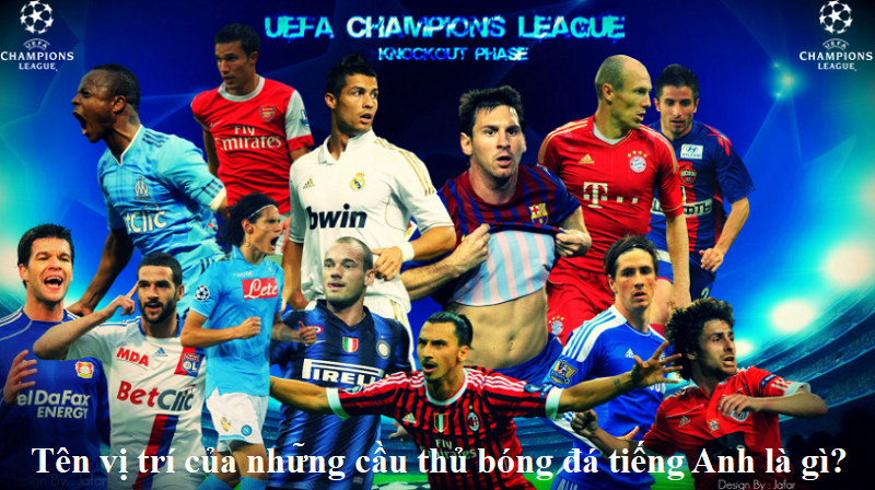 Tên vị trí của những cầu thủ bóng đá tiếng Anh là gì?
