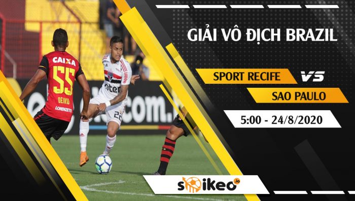 Soi kèo Sport Recife vs Sao Paulo vào 5h ngày 24/8/2020