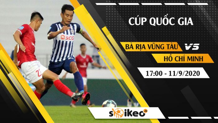 Soi kèo Bà Rịa Vũng Tàu vs Hồ Chí Minh vào 17h ngày 11/9/2020