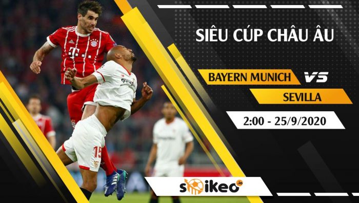 Soi kèo Bayern Munich vs Sevilla vào 2h ngày 25/9/2020