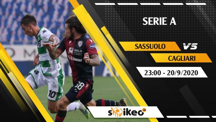 Soi kèo Sassuolo vs Cagliari vào 23h ngày 20/9/2020