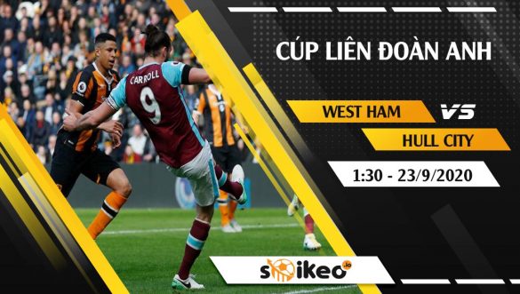 Soi kèo West Ham vs Hull vào 1h30 ngày 23/9/2020