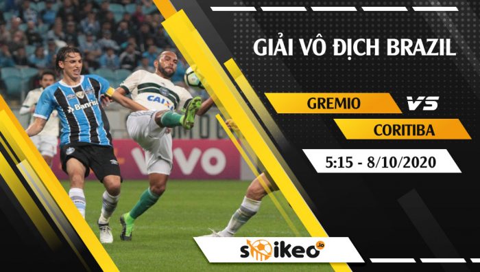 Soi kèo Gremio vs Coritiba vào 5h15 ngày 8/10/2020