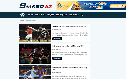 Soi kèo bóng đá miễn phí, uy tín tại SoikeoAZ