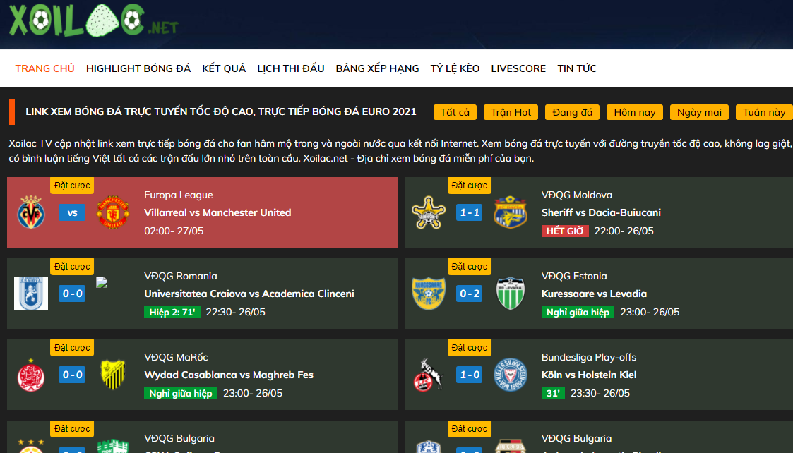 Xôi Lạc TV – Trực tiếp bóng đá Full HD có bình luận tiếng Việt