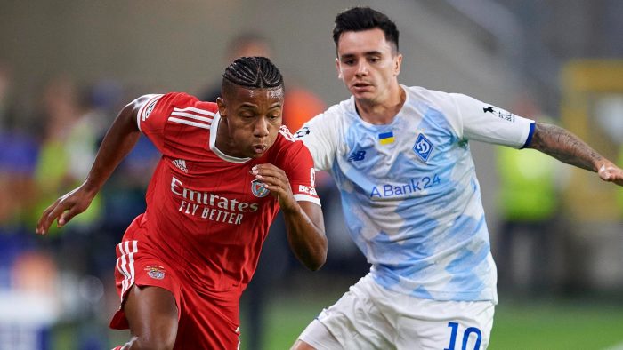 Soi kèo SL Benfica vs Dynamo Kyiv vào 2h ngày 24/8/2022